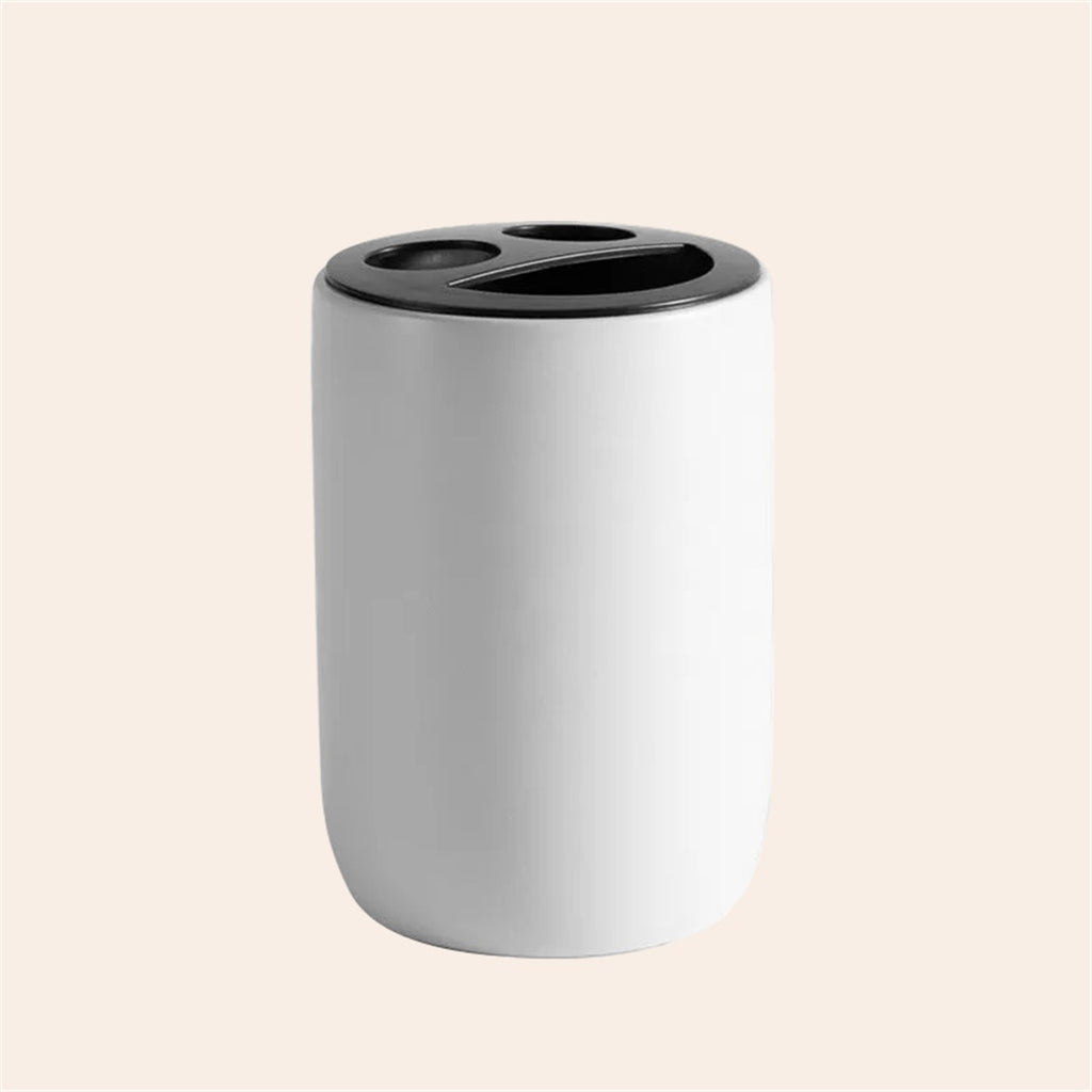 Minimalist Bathroom Accessories — White Matte
