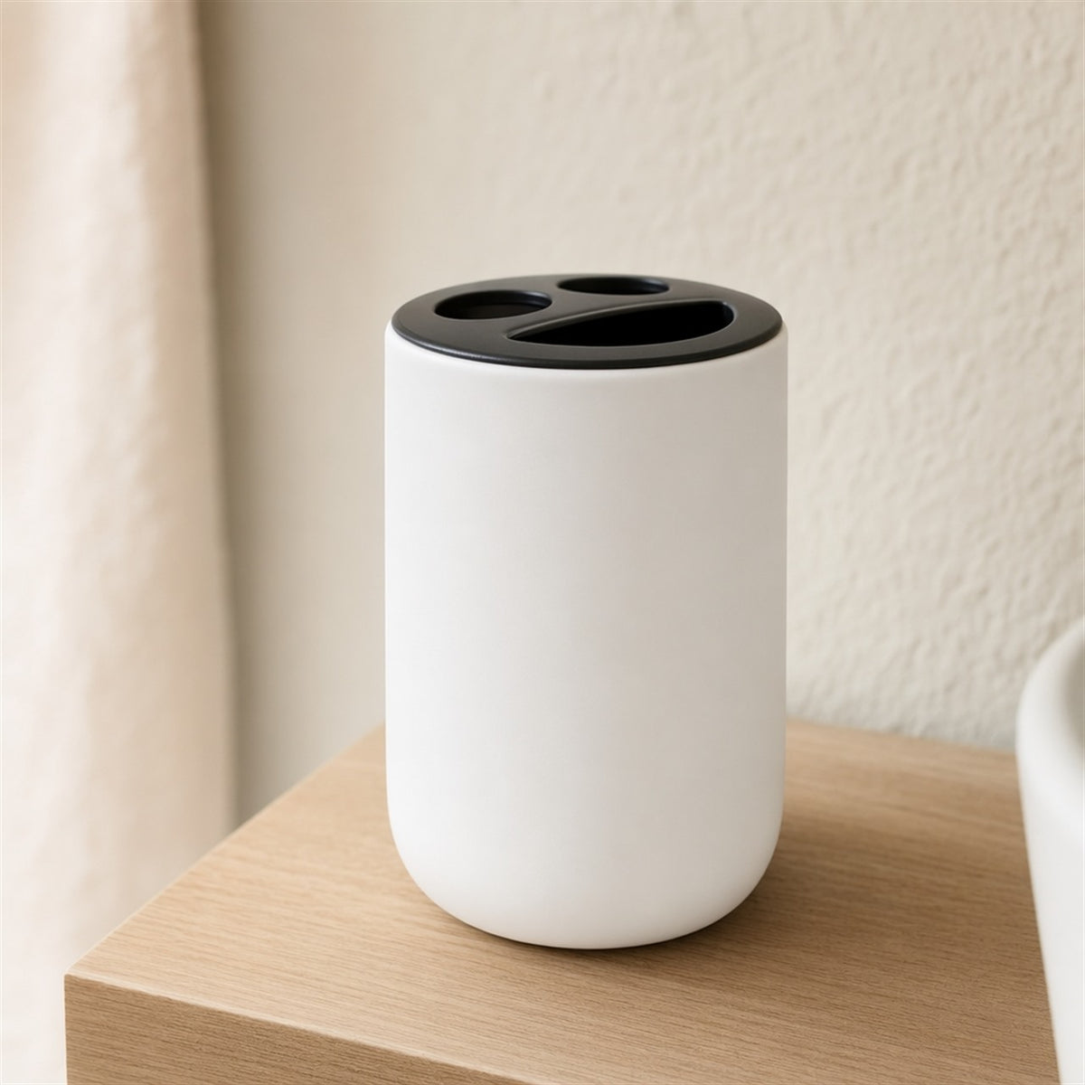 Minimalist Bathroom Accessories — White Matte