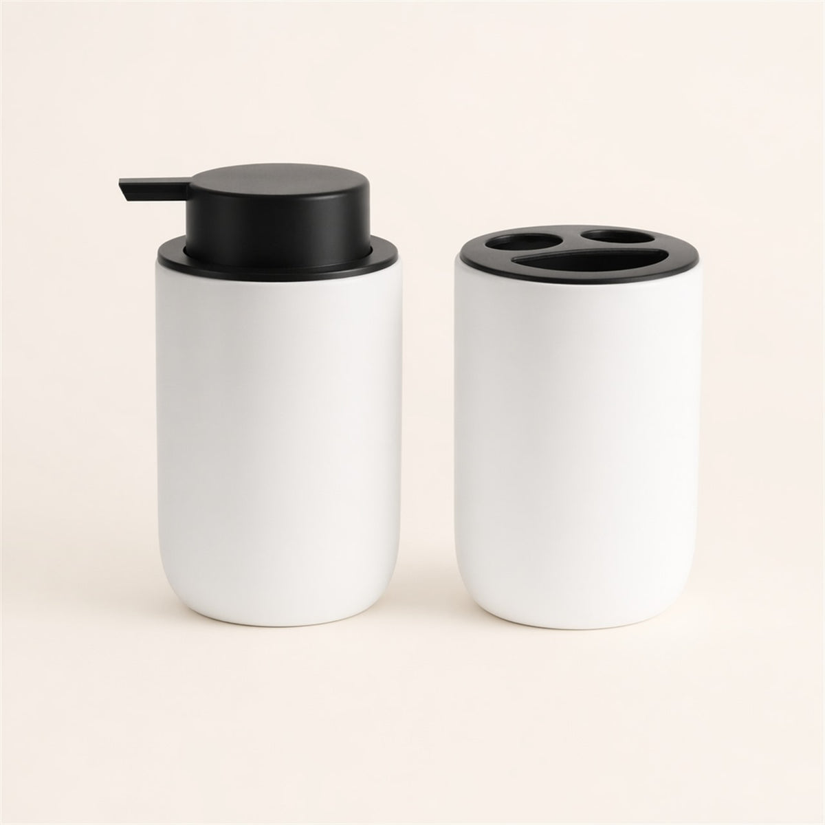 Minimalist Bathroom Accessories — White Matte