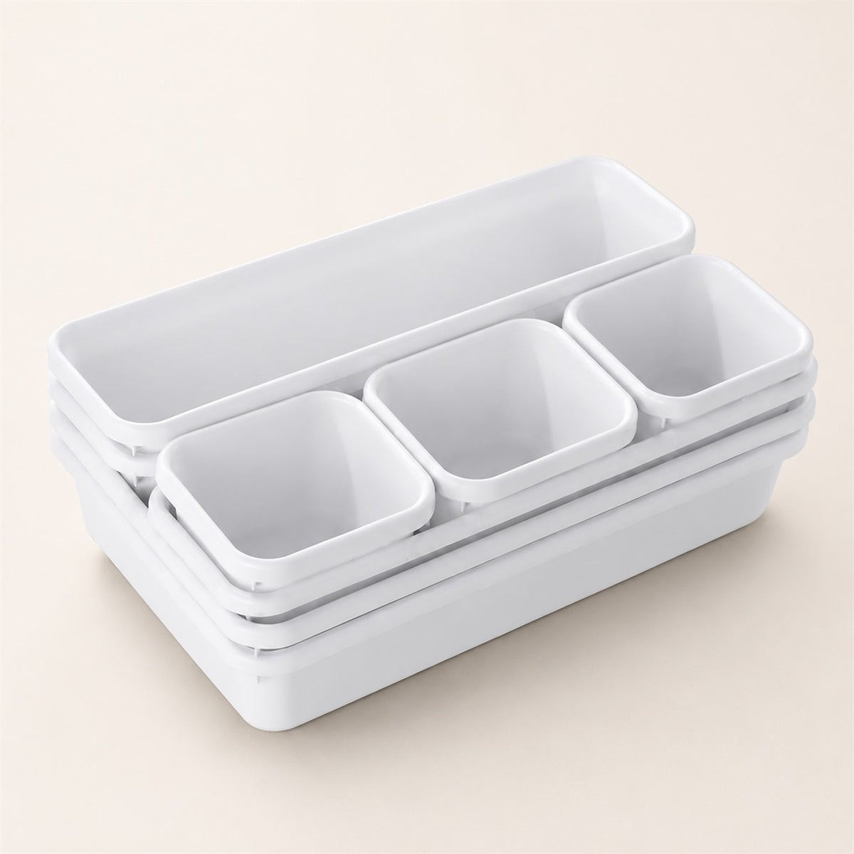 8-Piece Drawer Organizer Tray Set