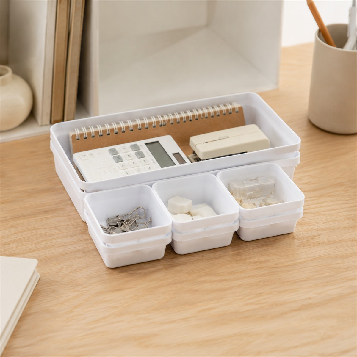 8-Piece Drawer Organizer Tray Set