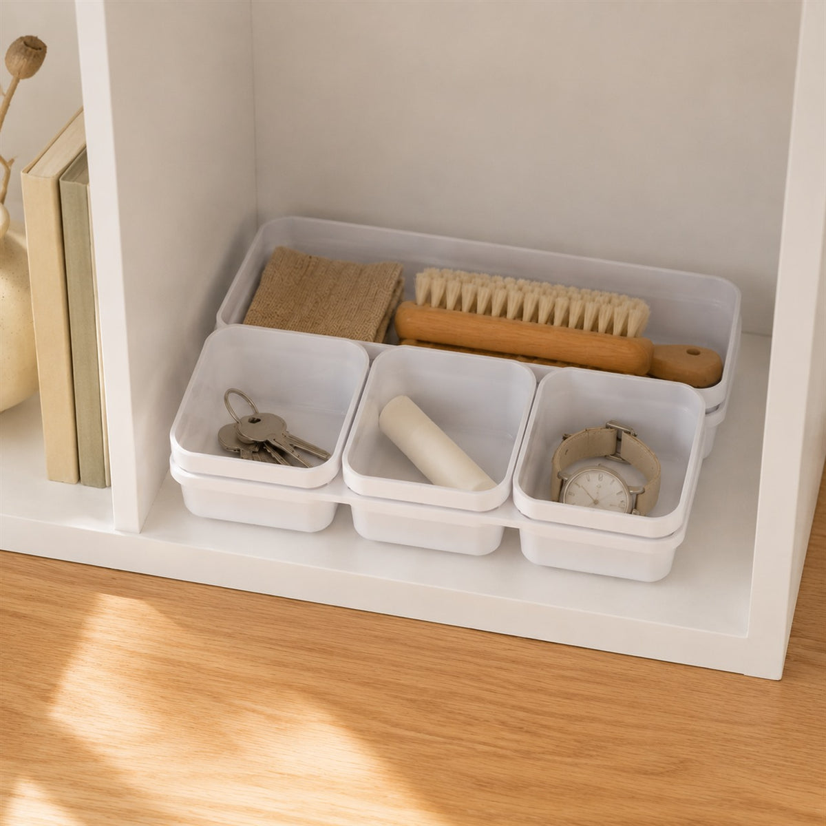 8-Piece Drawer Organizer Tray Set